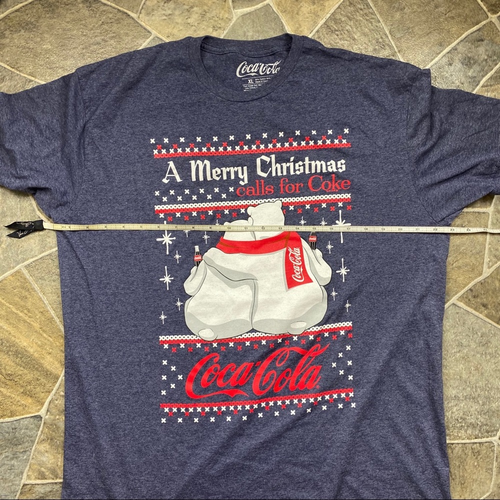 Coca-Cola A Merry Christmas Calls for a Coke Short Sleeve Tee Shirt - Picture 6 of 6
